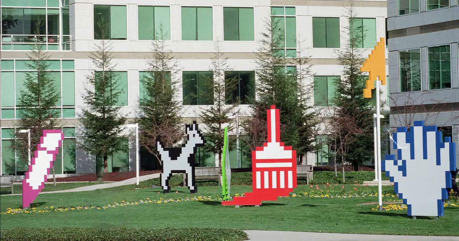 Icon Garden, així era el jardí d'icones que Apple tenia al seu campus