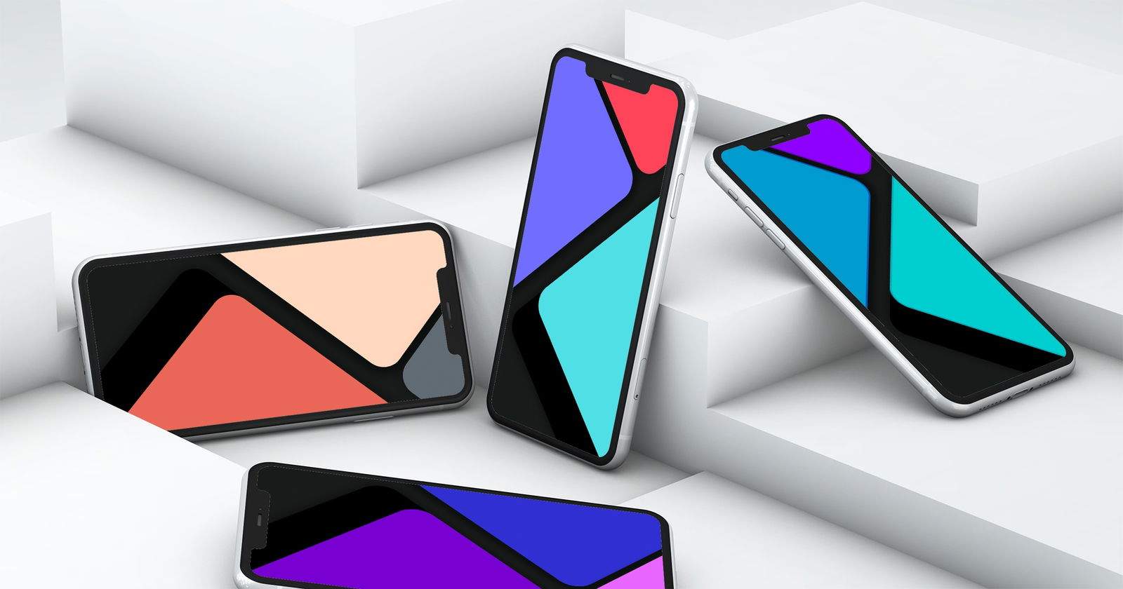 Descarrega aquests genials fons de quadrats de colors