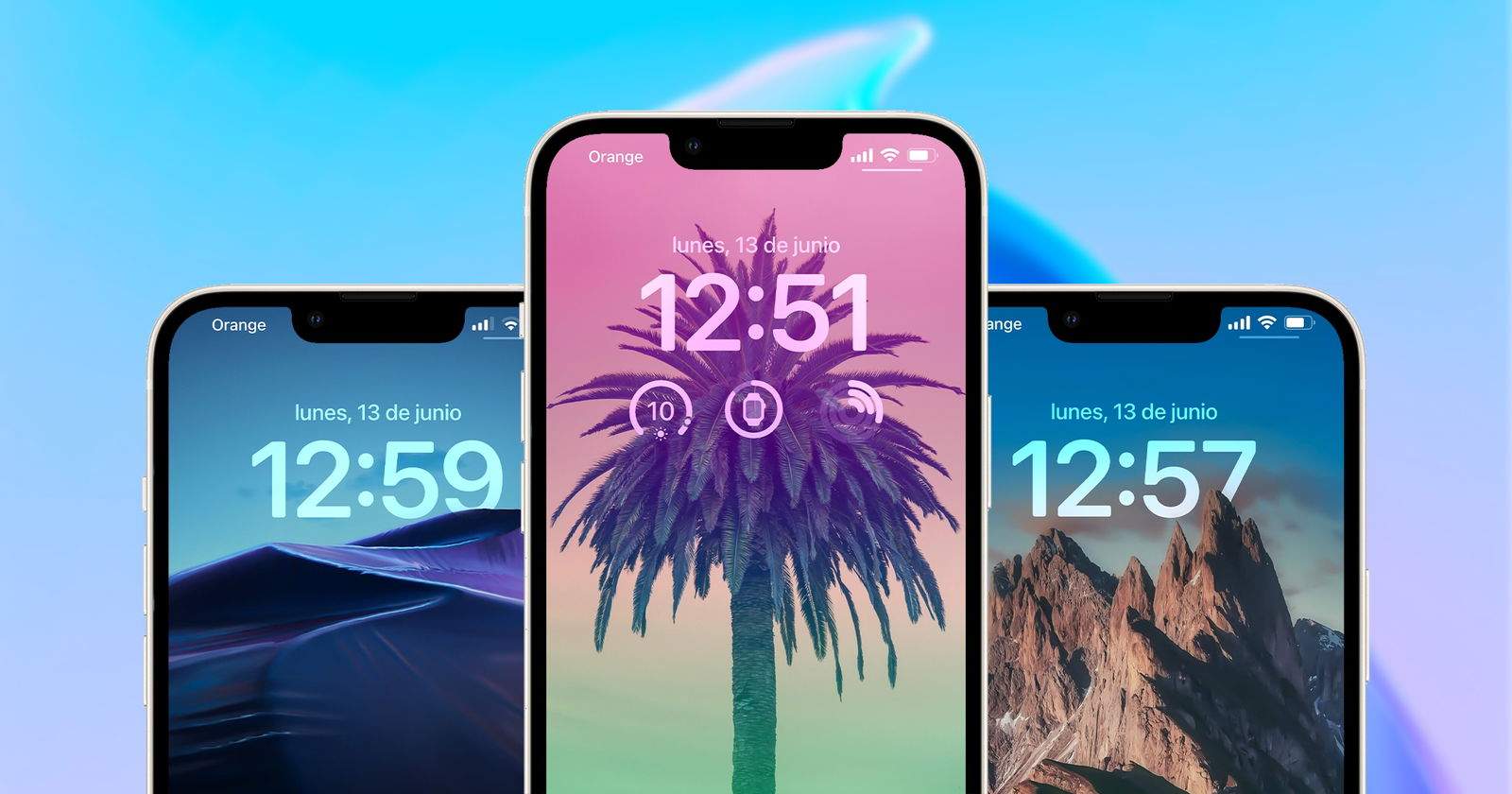 Estos wallpapers son geniales para iOS 16 y su nueva pantalla de bloqueo