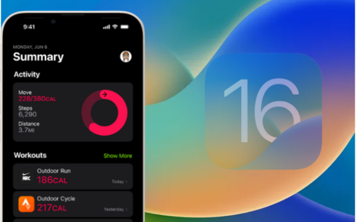 A iOS 16 pots utilitzar l’app Fitness per controlar la teva activitat sense un Apple Watch