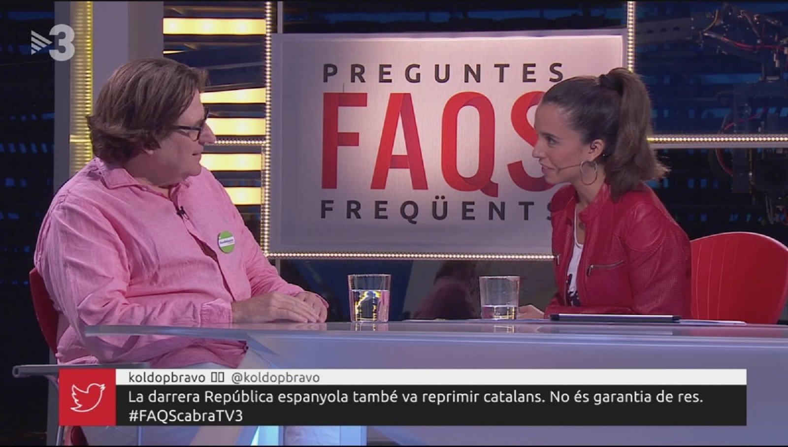 Pedro Altamirano explica los países andaluces en TV3 y el españolismo se irrita