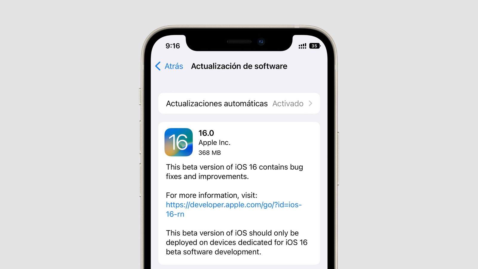 La sisena beta d'iOS 16 ja disponible: Apple es va preparant per al llançament oficial al setembre