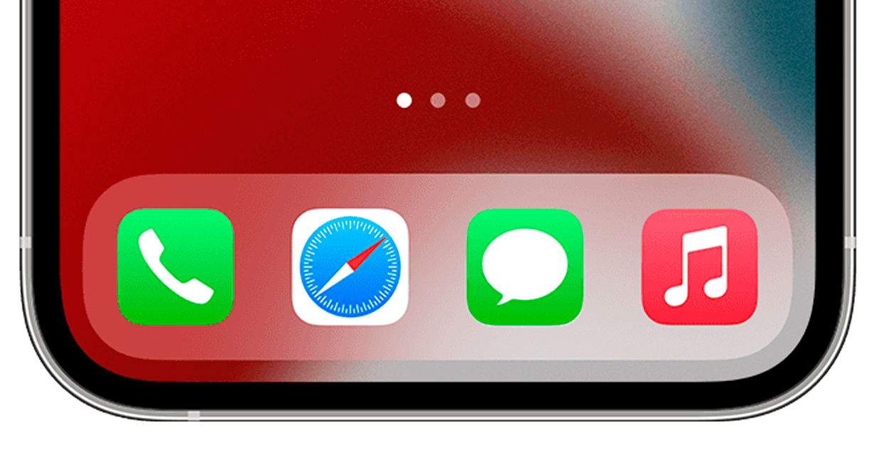 Com treure el botó de Cerca de la pantalla d'inici de l'iPhone i tornar als "puntets"
