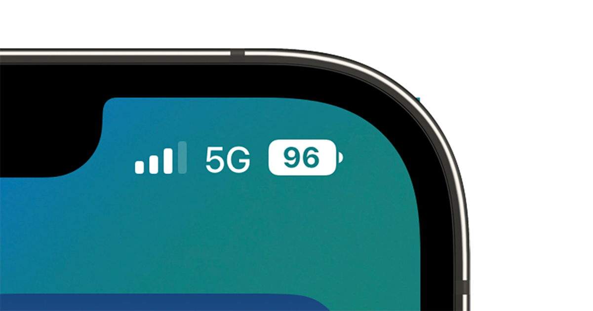 iOS 16 devuelve el porcentaje de batería a la barra de estado del iPhone