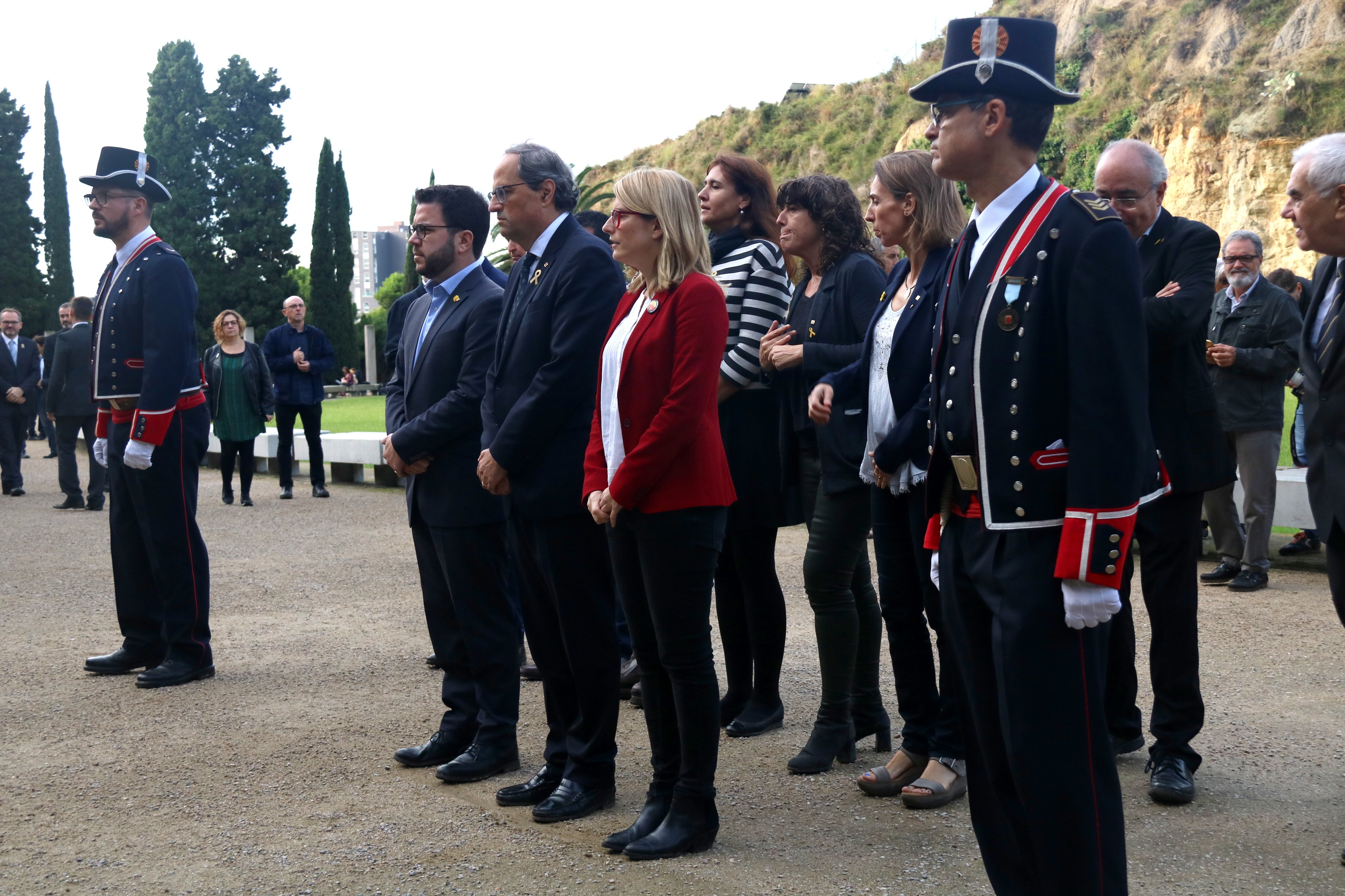 Torra, a l'homenatge a Companys: "Estem disposats a lluitar fins al final"