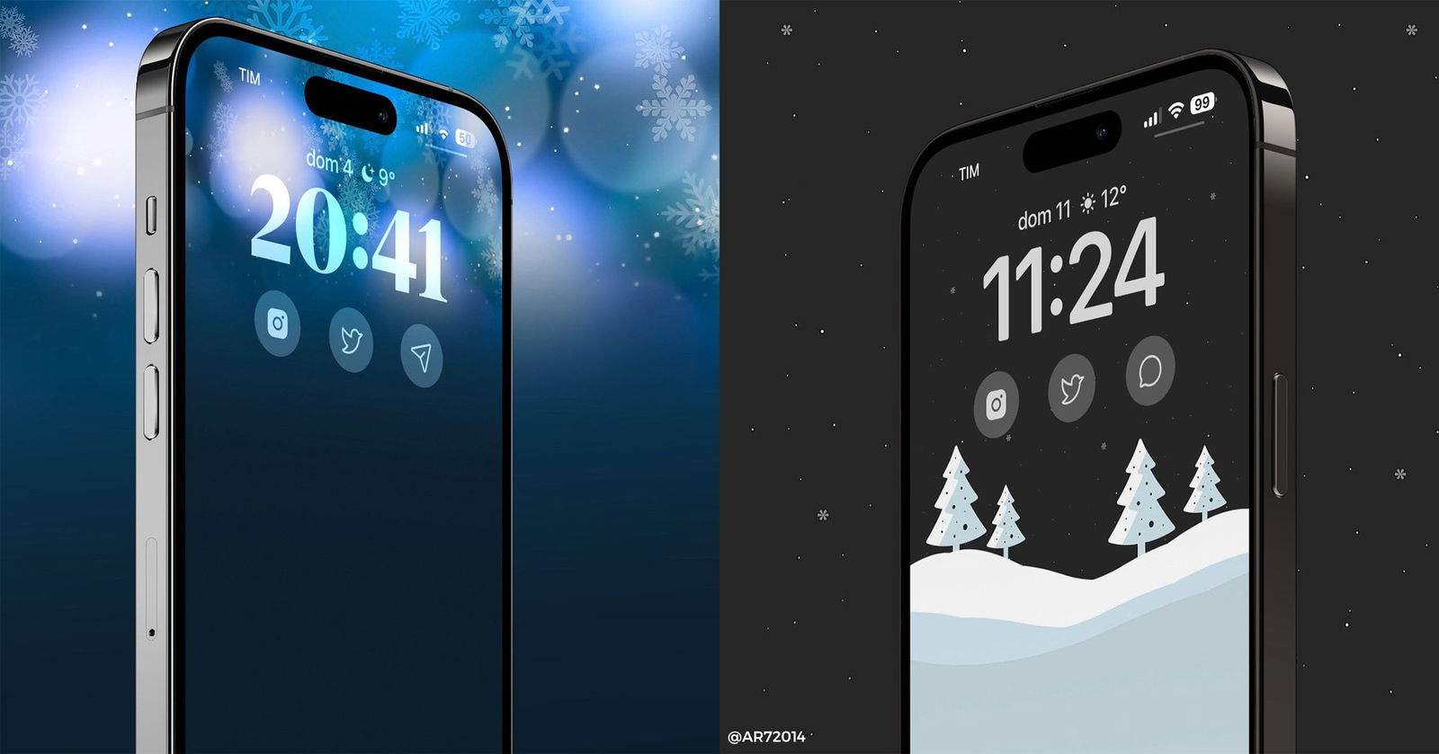 Aquests wallpapers de Nadal i de l'hivern són espectaculars