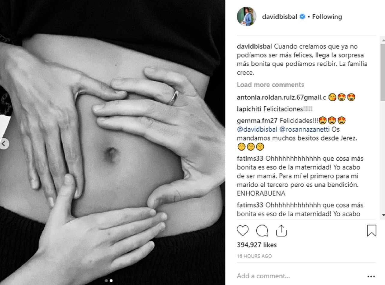 bisbal i rosanna zannetti embaras instagram