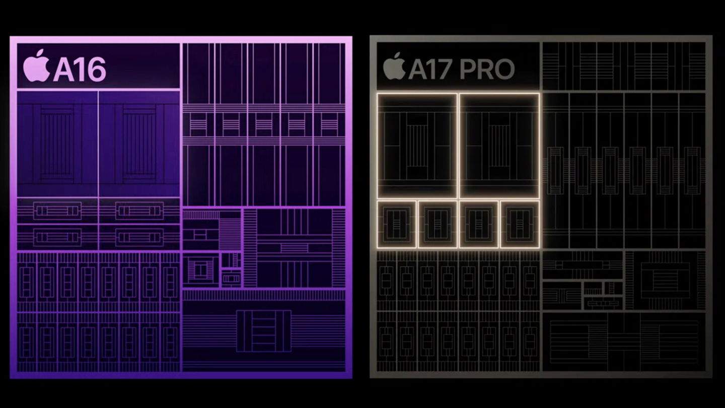 A17 Pro vs A16 Bionic: totes les novetats i millores del xip de l'iPhone 15 Pro