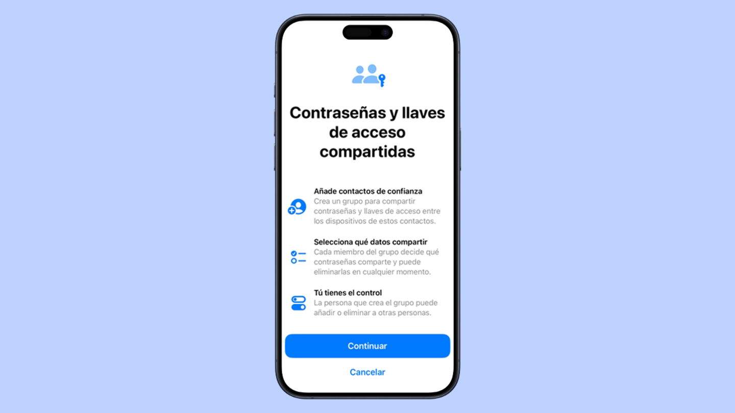 Cómo compartir contraseñas de tu iPhone con la familia en iOS 17