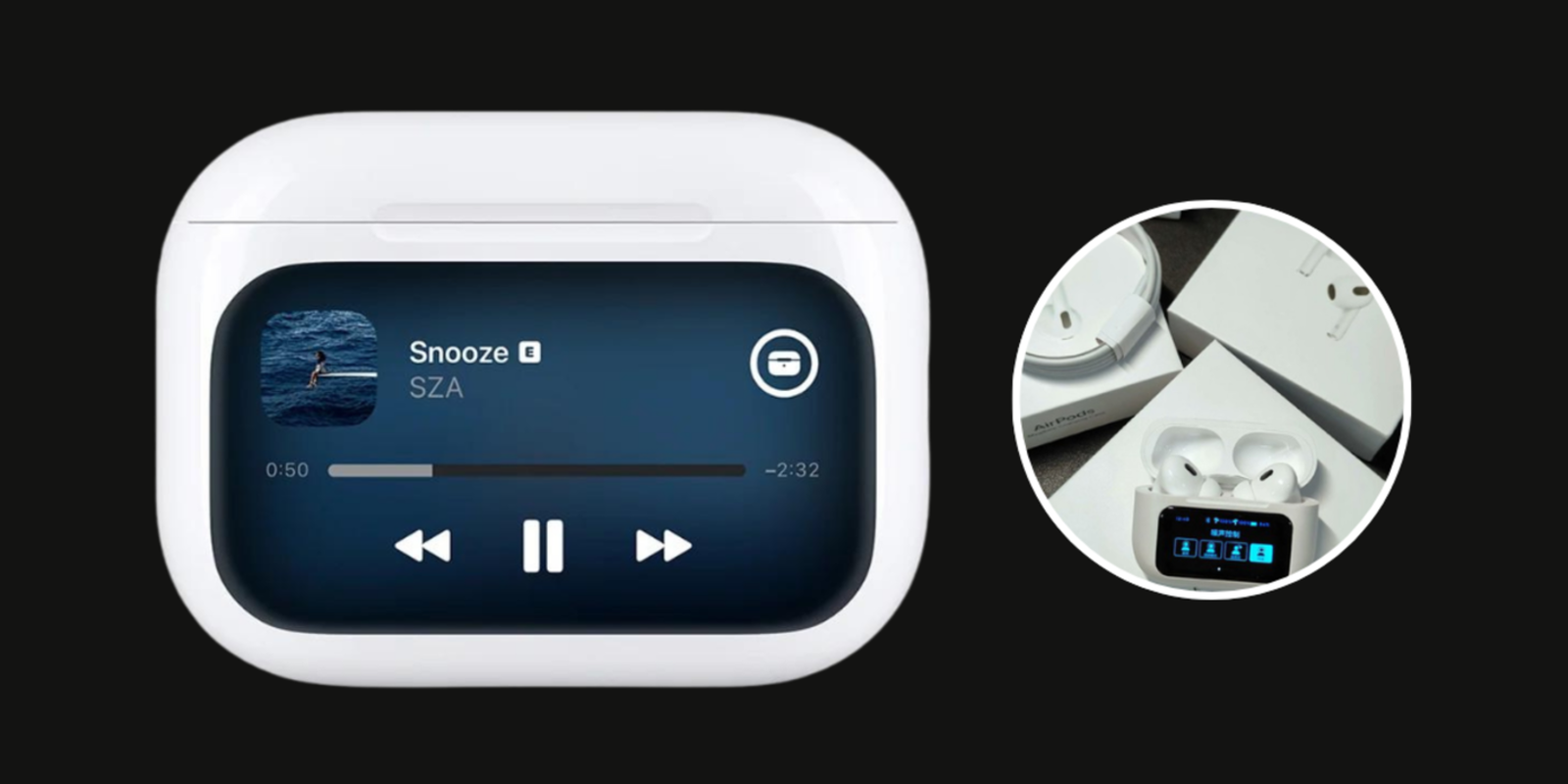 Llancen una funda amb pantalla per als AirPods Pro que Apple havia patentat