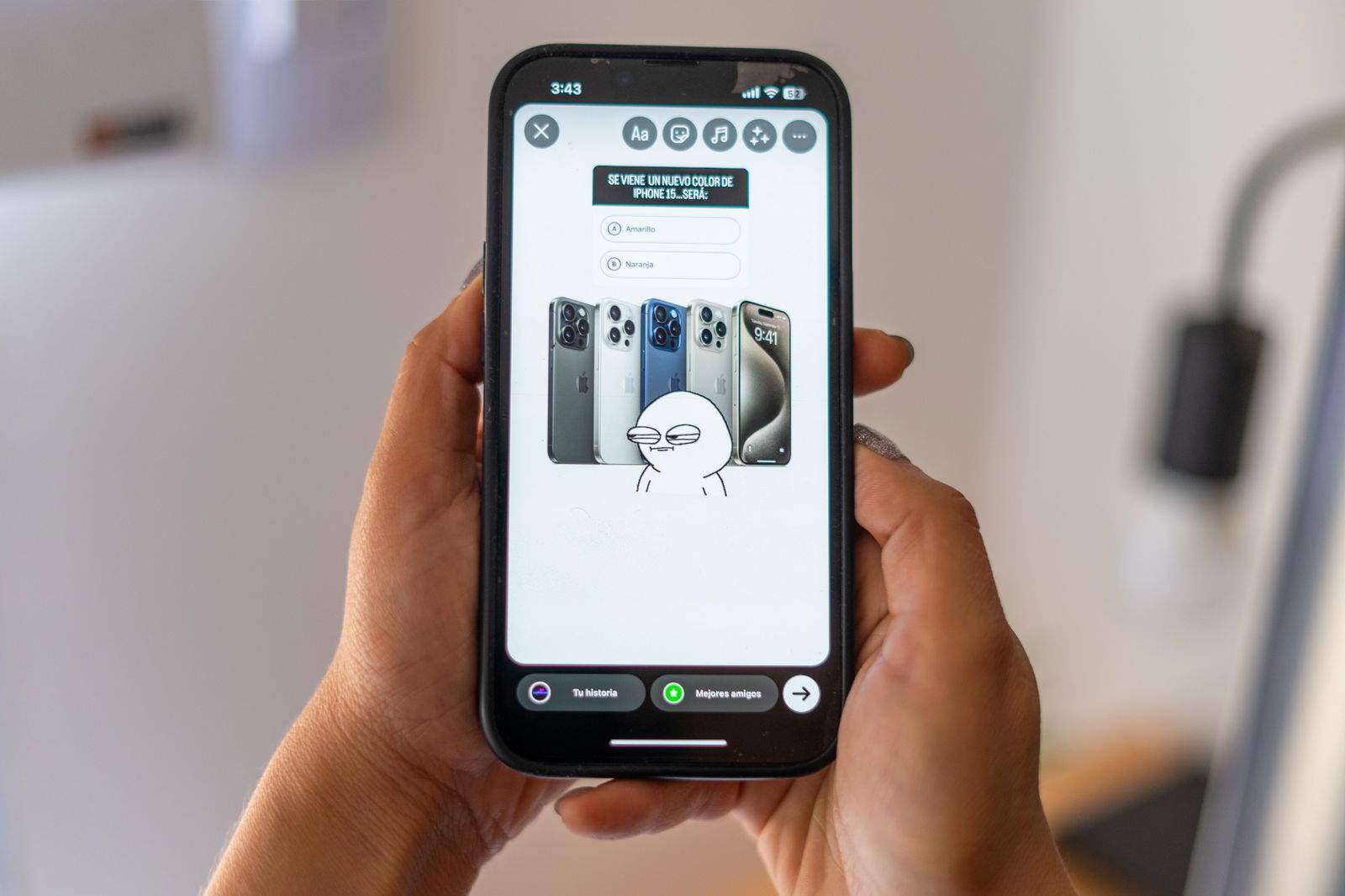 Com crear un qüestionari a Instagram des de l'iPhone