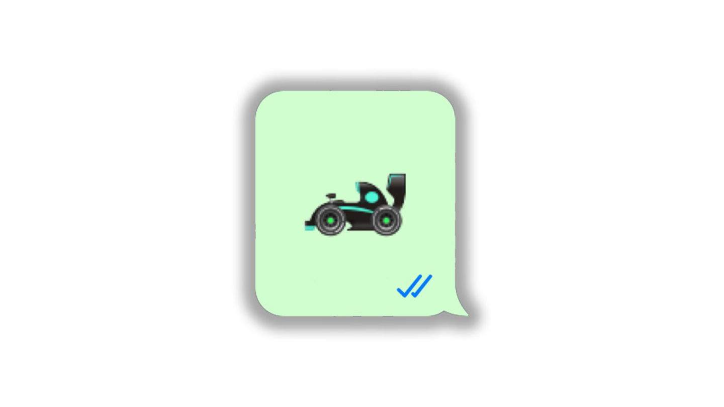 WhatsApp canvia l'emoji del cotxe de Fórmula 1 que ara és un Mercedes