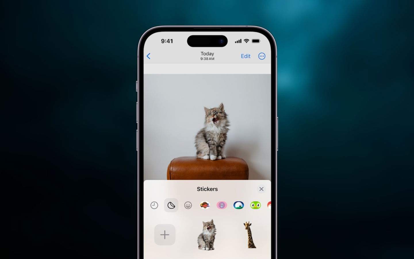 Cómo añadir stickers a fotos desde el iPhone