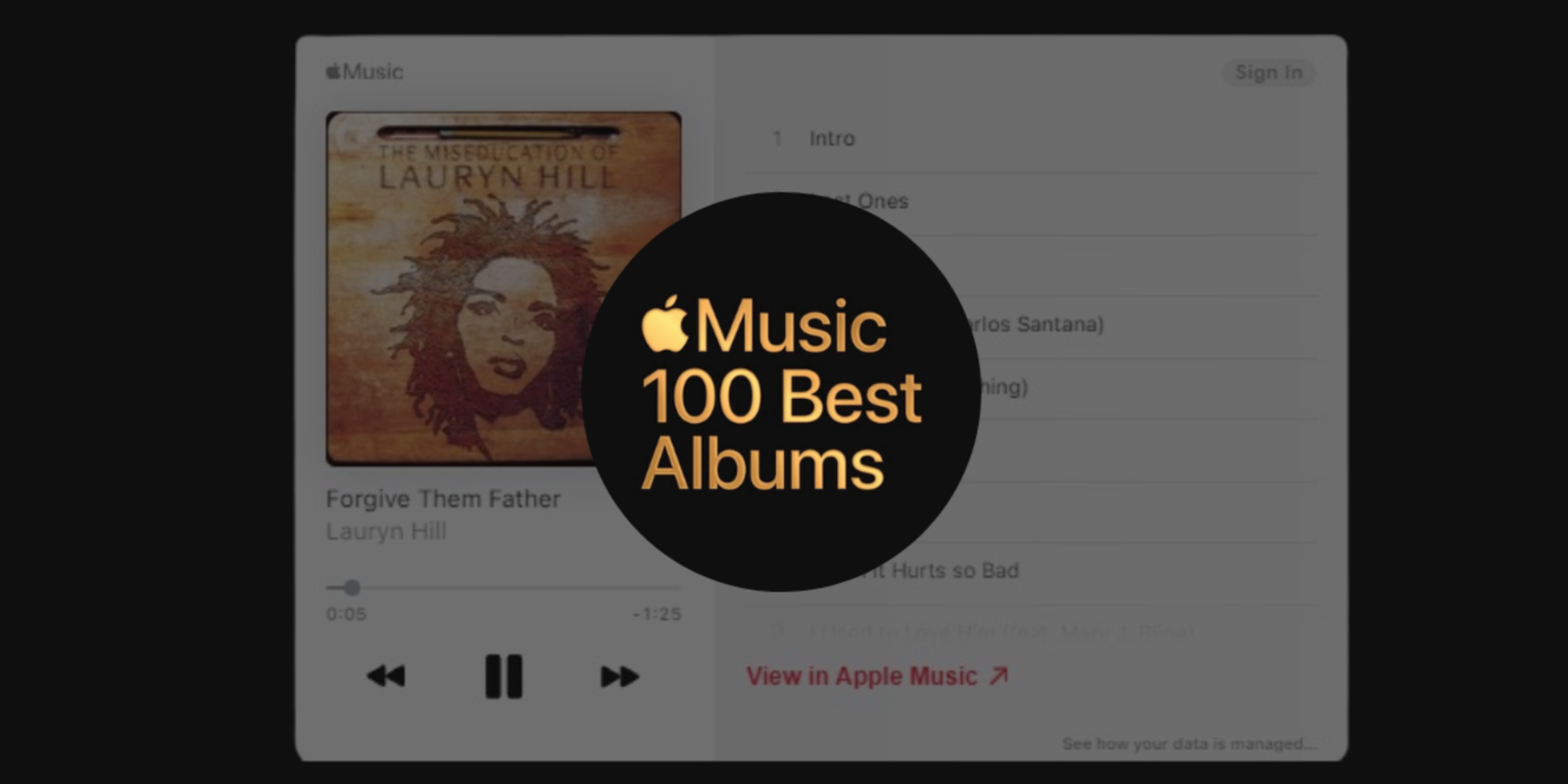 Apple Music revela els 10 millors àlbums de música de la història