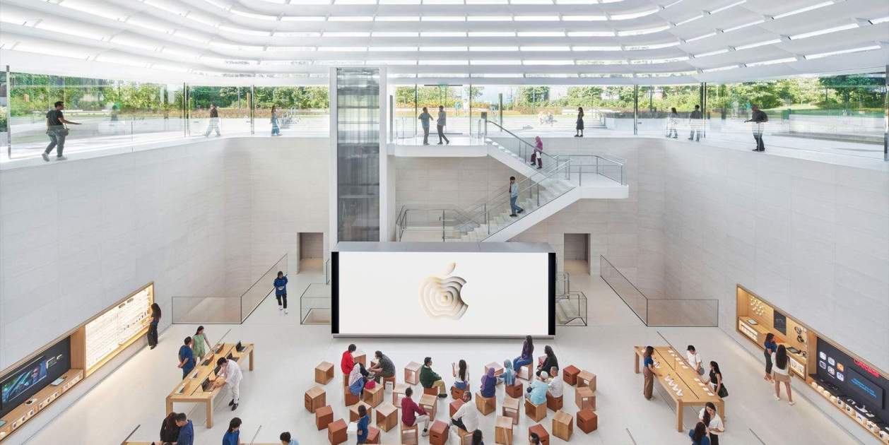 Así luce la impresionante Apple Store con forma de pirámide de Malasia