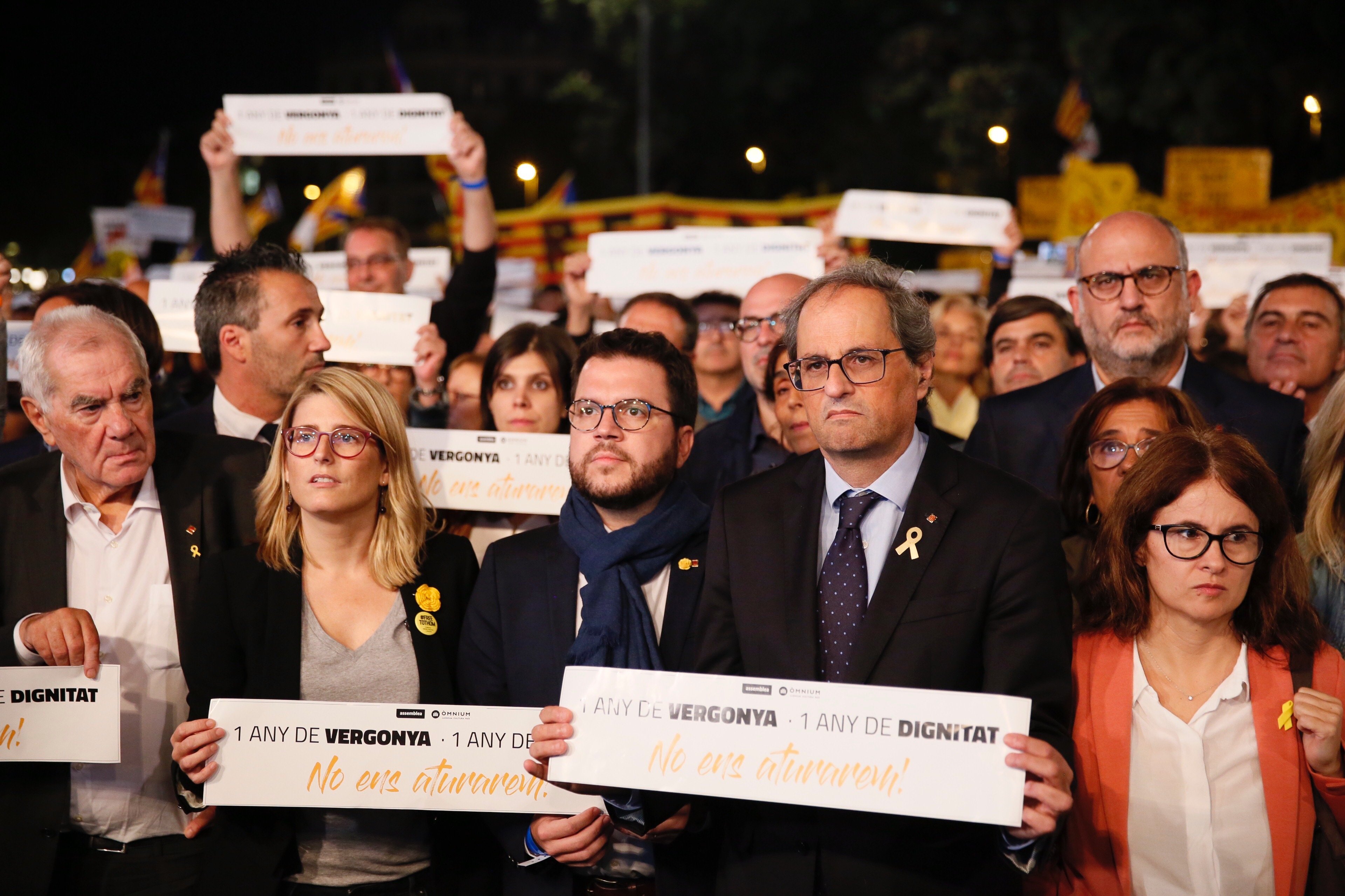 Clam per la llibertat dels Jordis en complir-se un any de l'empresonament