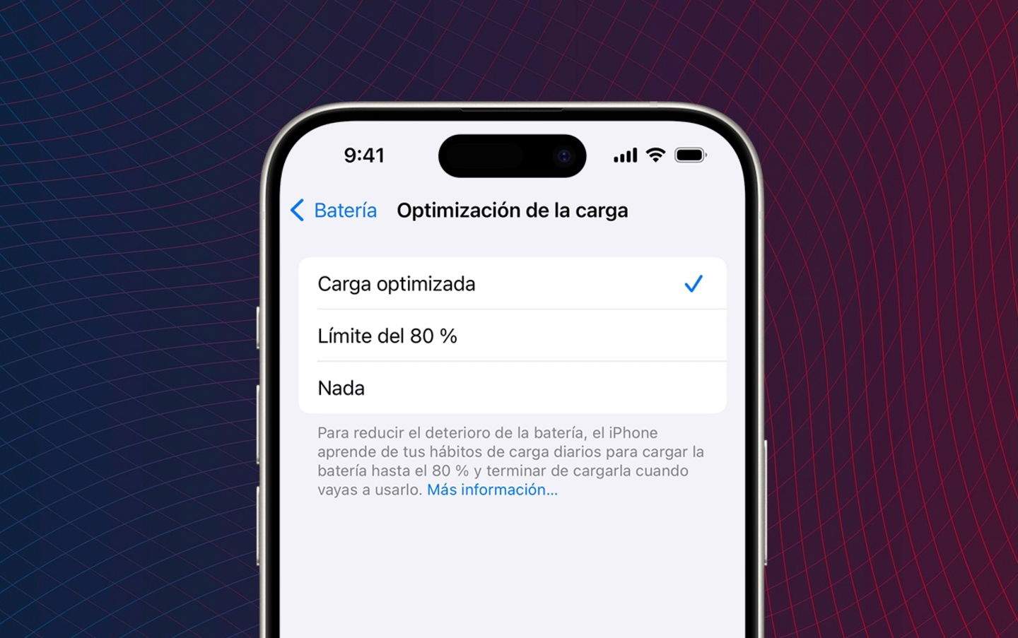 ¿Funciona el límite de carga en el iPhone para alargar la vida útil de la batería?