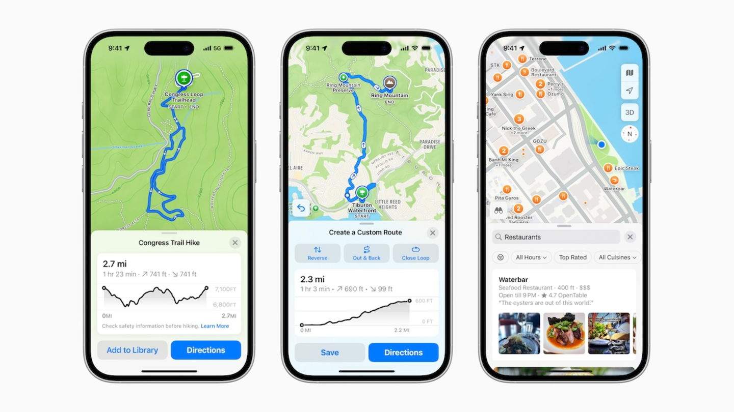 Els Mapes d'Apple ofereixen a iOS 18 noves formes d'explorar el món