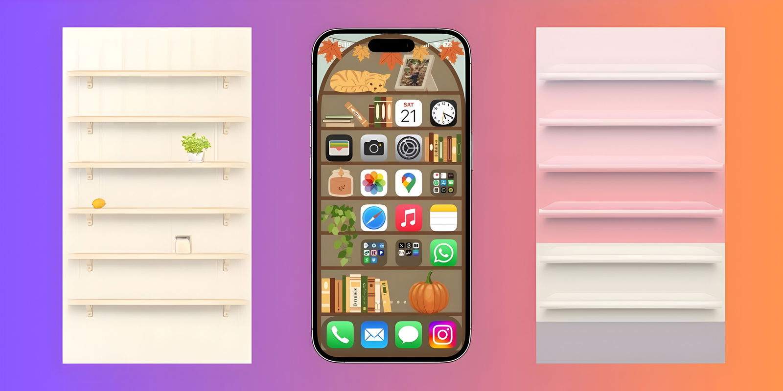 Se está poniendo de moda: los mejores wallpapers de estanterías para el iPhone