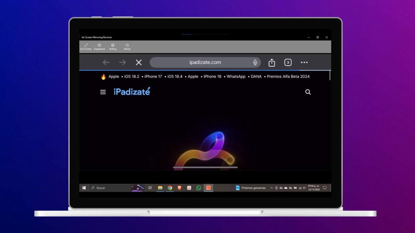 Com duplicar la pantalla de l'iPhone o l'iPad en un ordinador amb Windows