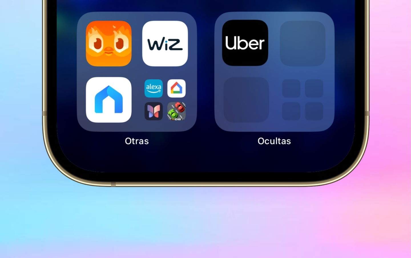 Cómo desocultar una app oculta del iPhone