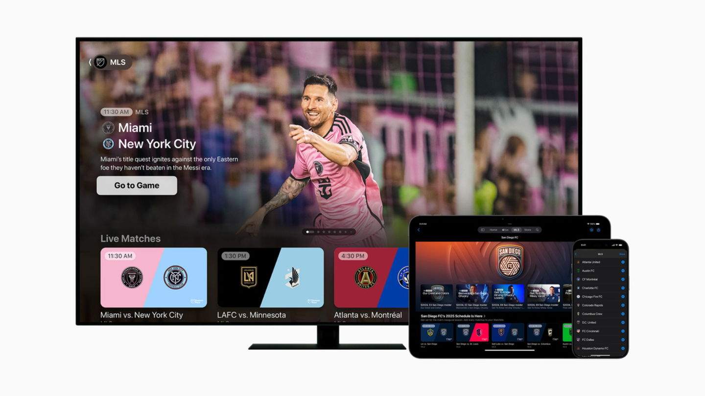 Apple TV+ presenta l'MLS Season Pass del 2025. Així podràs veure Messi aquesta temporada