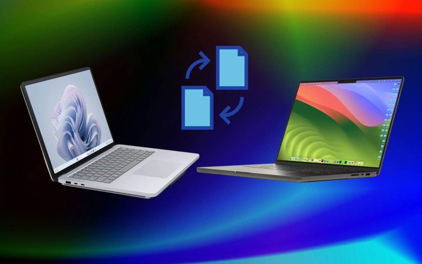 Com transferir fitxers entre un Mac i un ordinador amb Windows