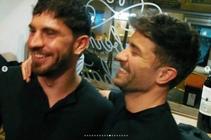 Juan y Pablo en la fiesta de 27 años del primero, Ig