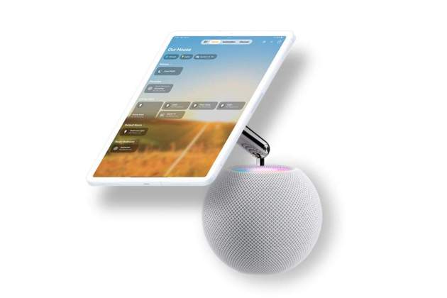 Concepte d'un HomePad utilitzant un HomePod mini i un iPad Concepte d'un HomePad utilitzant un HomePod mini i un iPad
