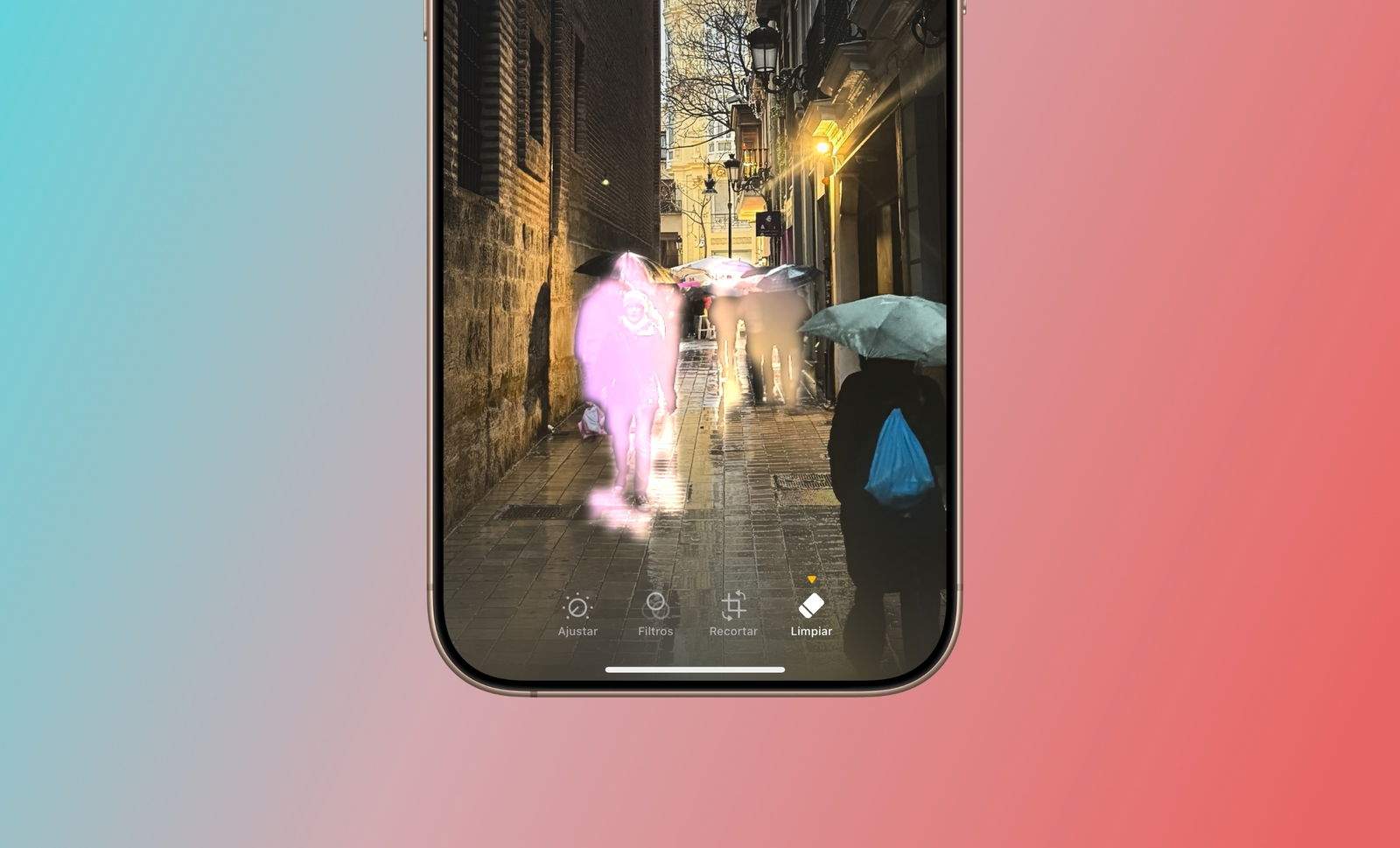 Com treure objectes de fotos amb "Netejar" d'Apple Intelligence a l'iPhone, l'iPad i el Mac