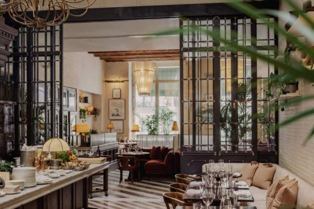 Sala del restaurante Cecconi's Barcelona. / Foto: Cecconi's