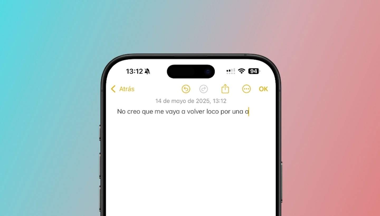 La lletra "a" de l'app Notes de l'iPhone és diferent a la resta i ningú sap per què