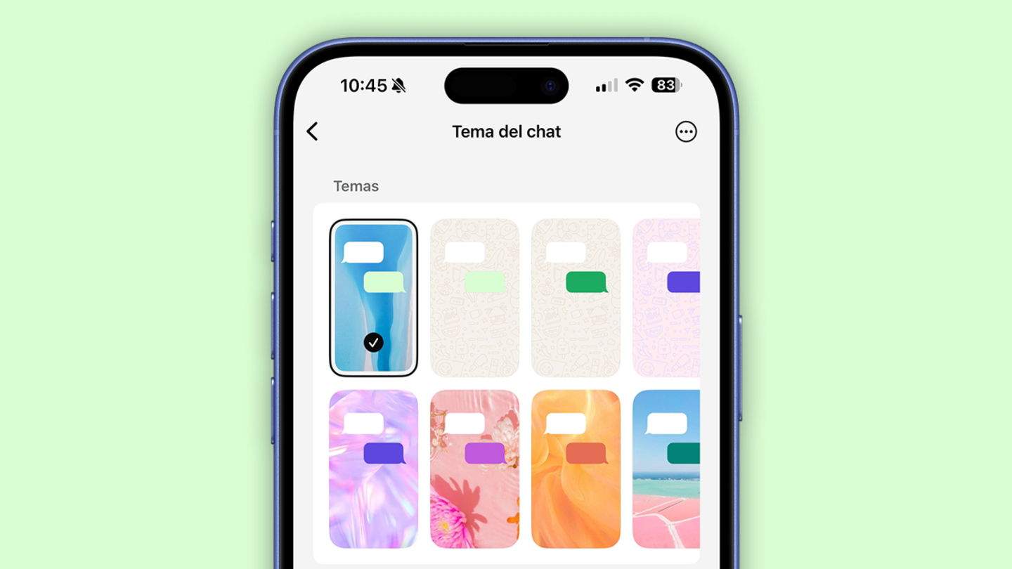 WhatsApp s'actualitza afegint fins a 18 nous colors per als temes
