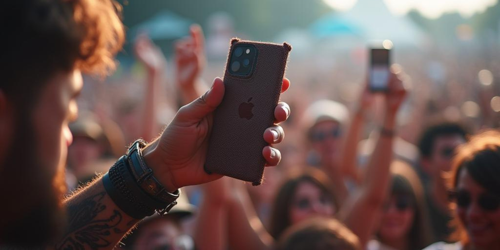 Roben 18 iPhone en el en el Brunch Electronik Barcelona