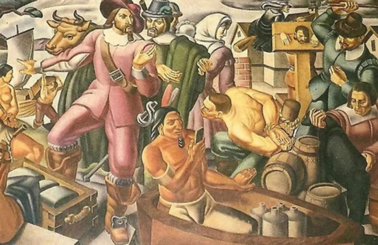 En aquest quadre apareix un home amb un iPhone, l'únic estrany és que es va pintar el 1937