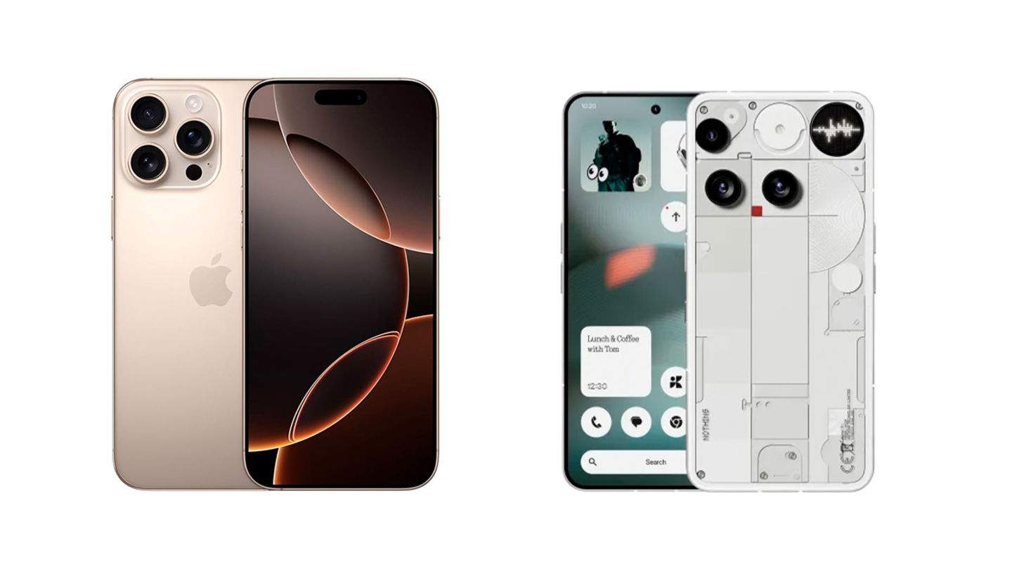 iPhone 16 Pro Max vs Nothing Phone (3): ¿cuál merece la pena?