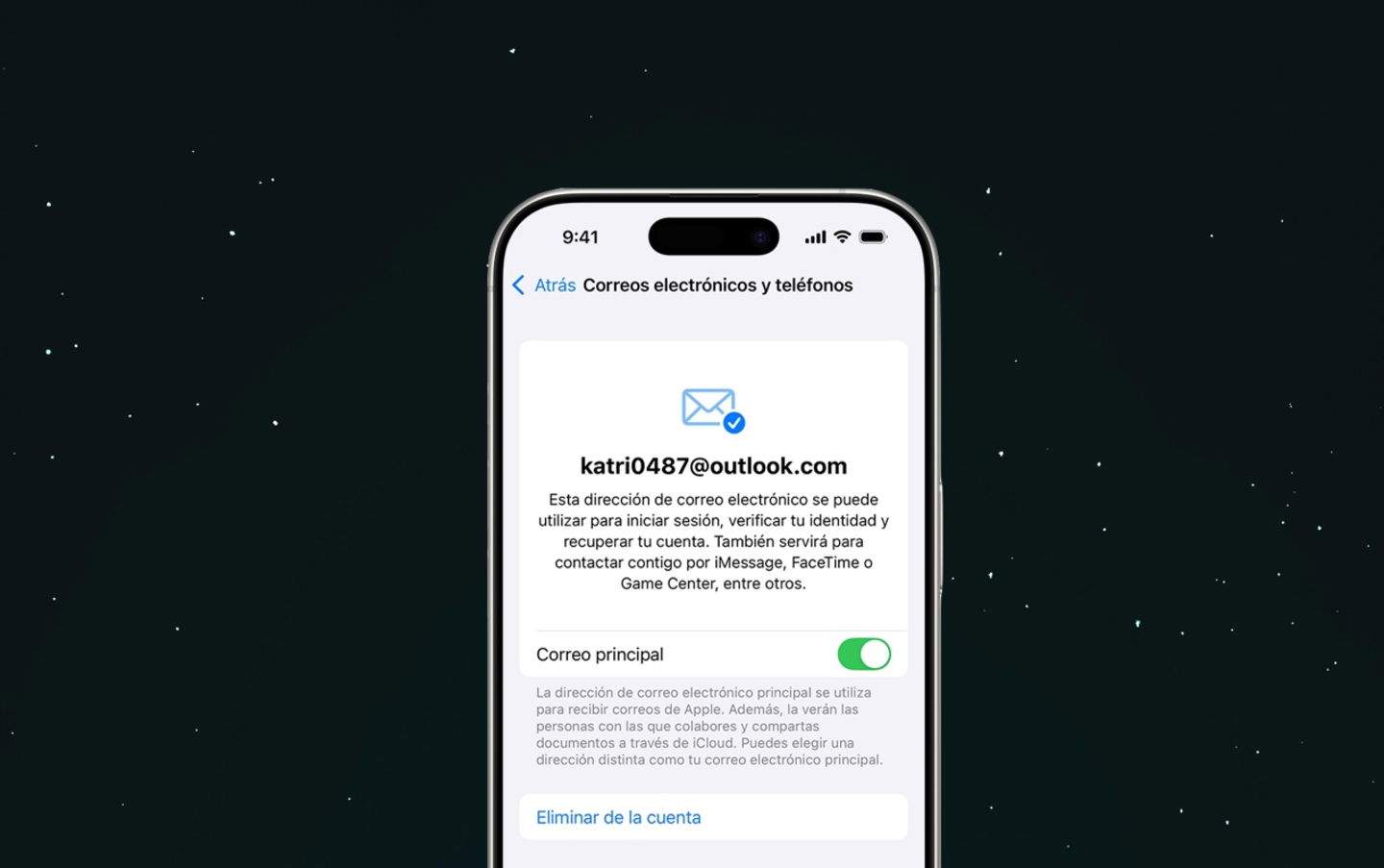 Cómo quitar un email asociado a una cuenta de Apple
