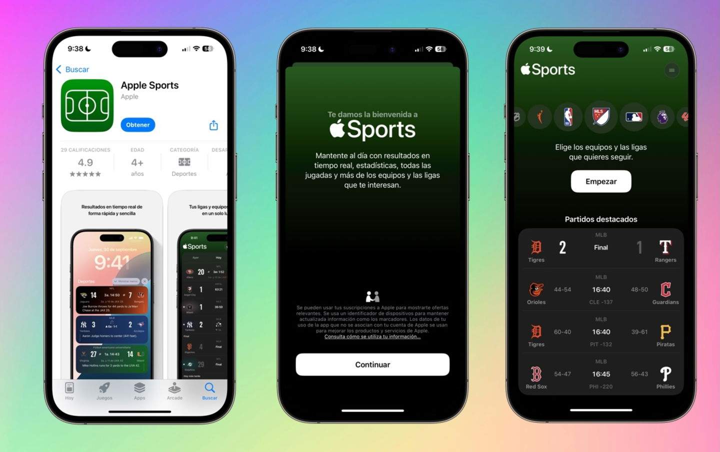 Apple Sports inicia su expansión global, ¿cuándo llegará a España?