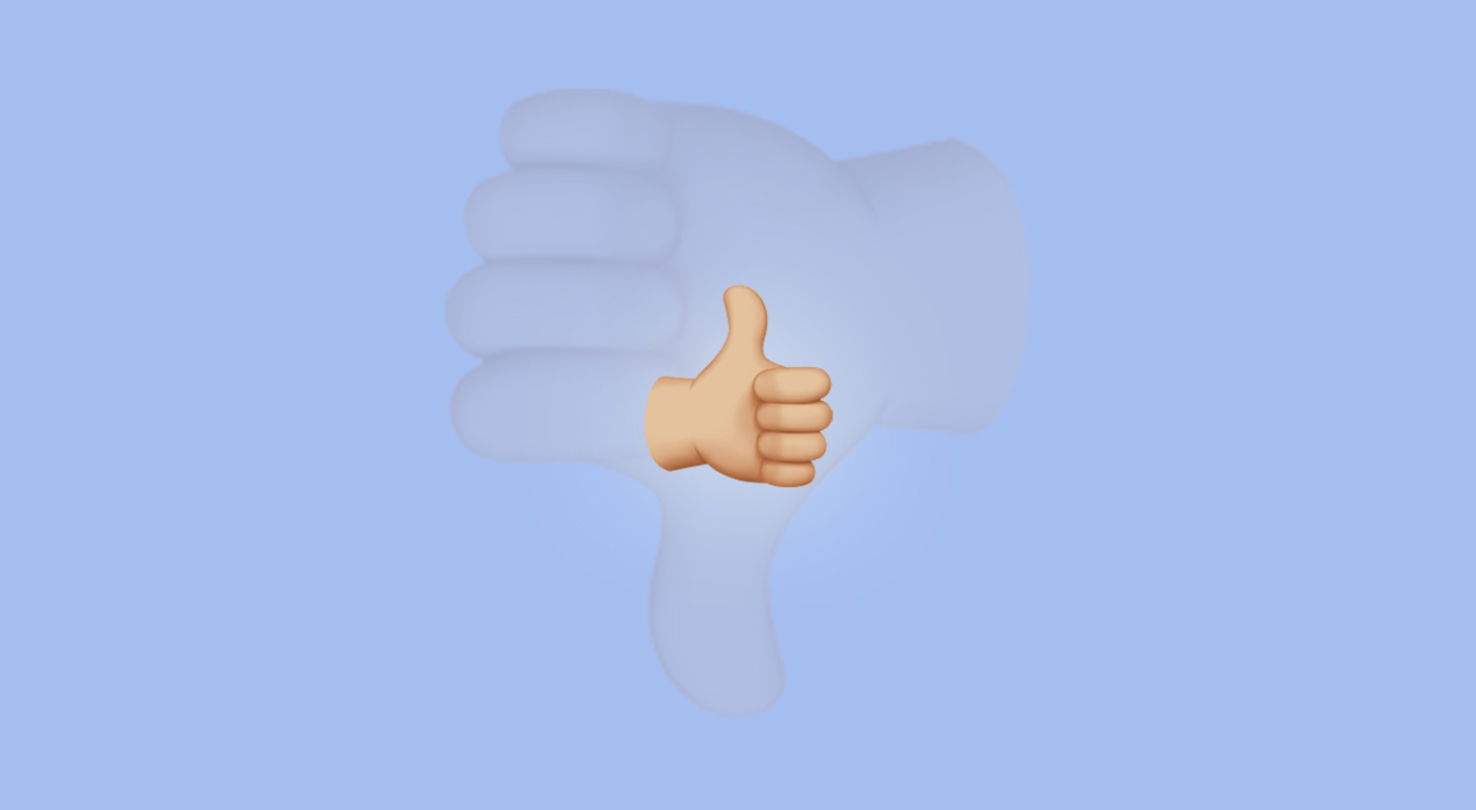 Estamos usando mal el emoji del pulgar o simplemente Internet nos está volviendo locos