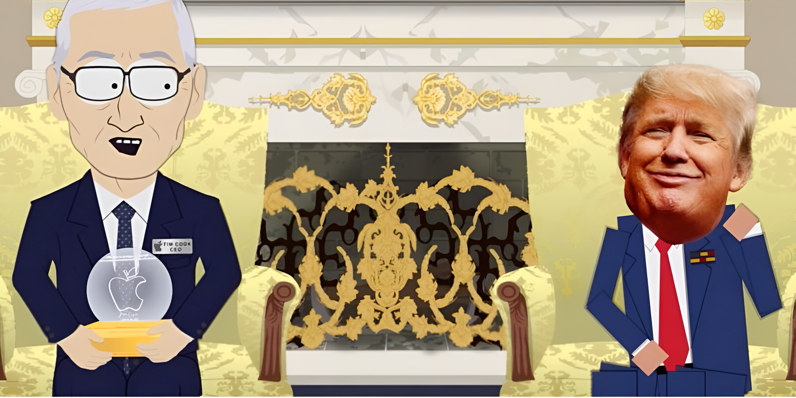 Es lo más random que verás hoy: Tim Cook y Donald Trump en el último episodio de 'South Park'