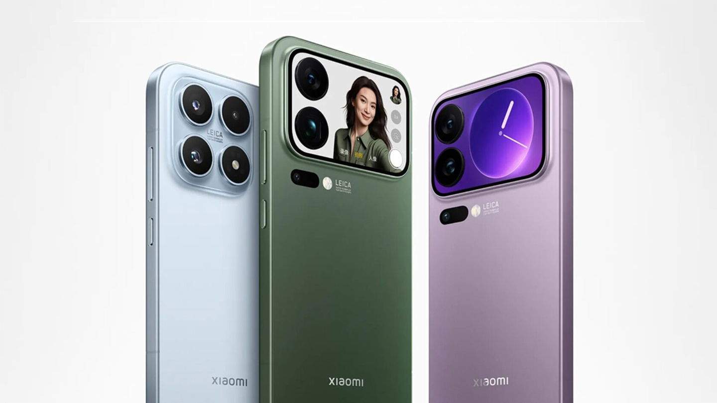 Los Xiaomi 17, 17 Pro y 17 Pro Max llegan con un módulo de cámaras como el de los iPhone 17 Pro pero con pantalla