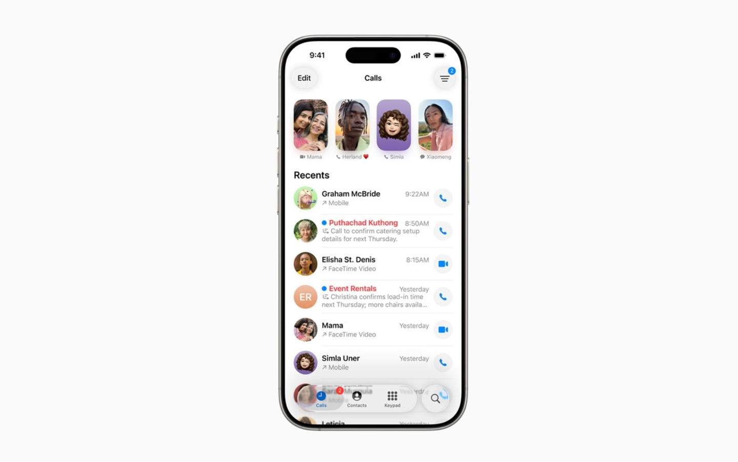 Cómo ver en el iPhone el historial de llamadas con un contacto