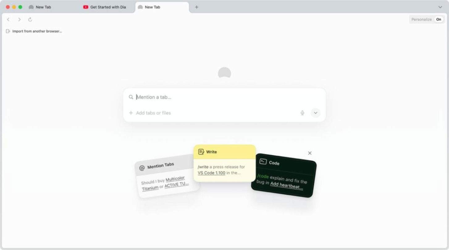 Dia és el nou navegador amb IA que s'acaba de llançar per a Mac