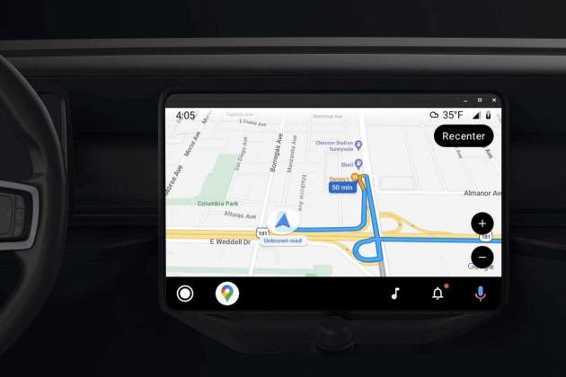 Google Maps en Android Auto