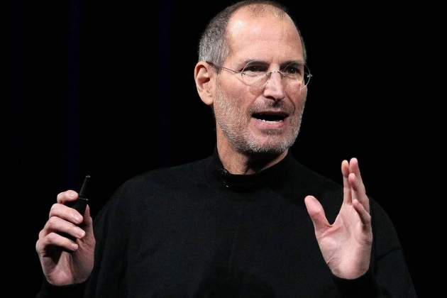 Steve Jobs durant una presentació Steve Jobs durant una presentació