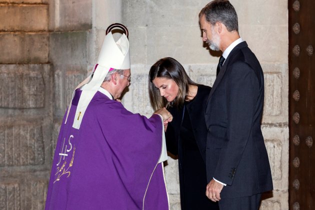 leticia y felip funeral mallorca 2 EFE