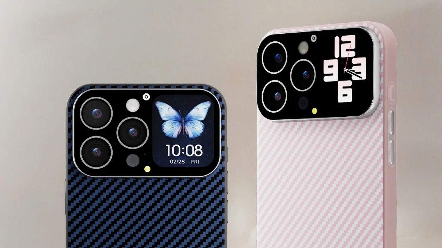 Añade una pantalla trasera a tu iPhone con esta funda muy parecida a la del Xiaomi 17 Pro Max