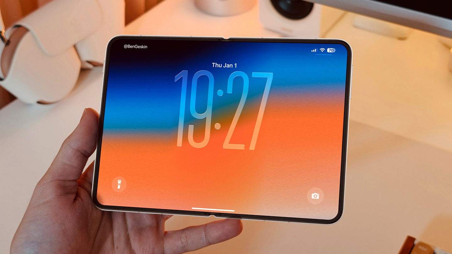 Samsung mostra un plec invisible per a pantalles plegables que Apple podria utilitzar en el seu "iPhone Fold"