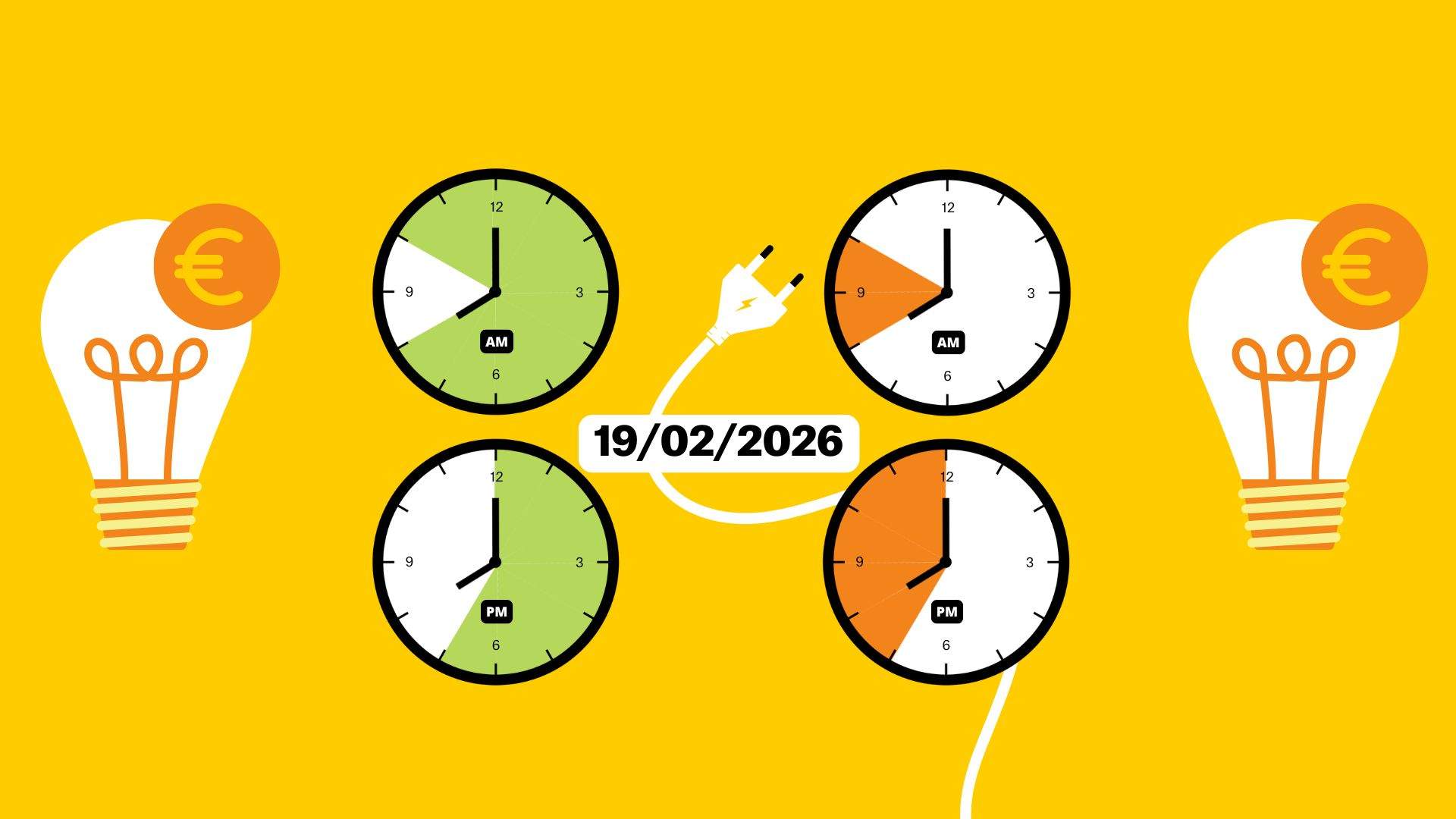 Preu de la llum d'avui, dijous 19 de febrer, per hores: quan és més barat posar la rentadora?