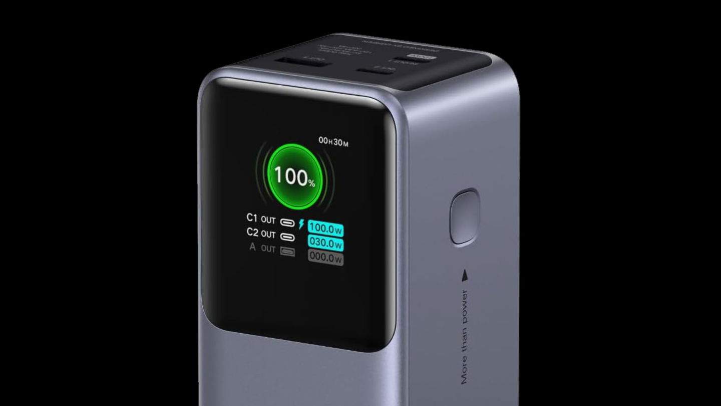 Este pedazo de bicho con 20000 mAh y 130 W carga la batería de tu iPhone hasta 4 veces